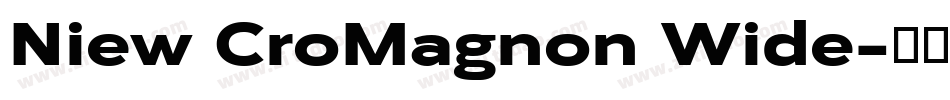 Niew CroMagnon Wide字体转换
